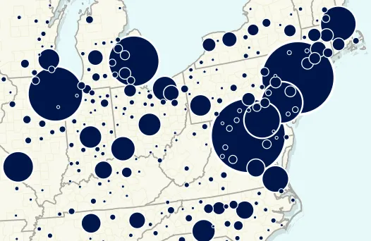 An interactive multidimensional filtering interface for exploring supplier diversity data